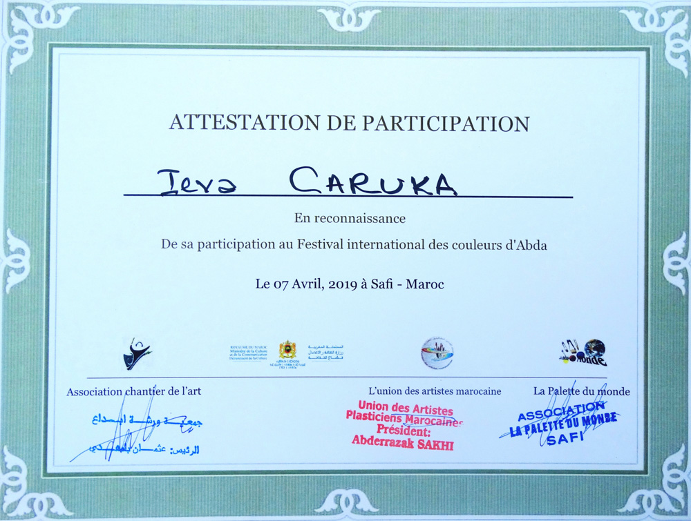 Certificate of participation